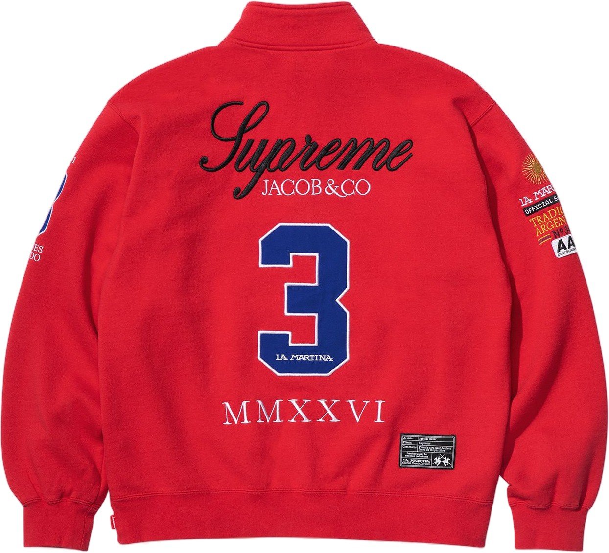 Supreme®/La Martina/Jacob & Co Zip Up Sweatshirt view 11
